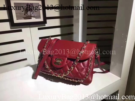 Chanel Classic Flap Bag Sheepskin Leather CHA8006 Red