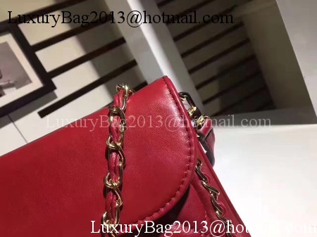 Chanel Classic Flap Bag Sheepskin Leather CHA8006 Red