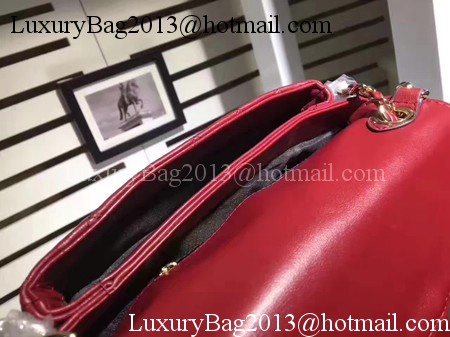 Chanel Classic Flap Bag Sheepskin Leather CHA8006 Red