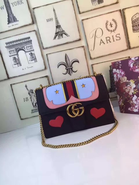 Gucci GG Marmont Shoulder Bag 431328 Black