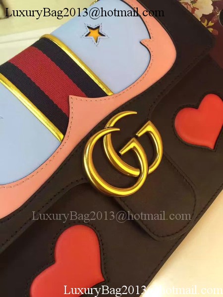 Gucci GG Marmont Shoulder Bag 431328 Black