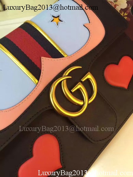 Gucci GG Marmont Shoulder Bag 431328 Black