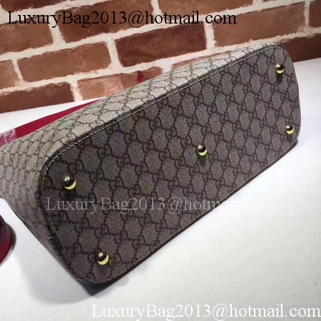 Gucci Miss GG Canvas Hobo Bag 414930 Red