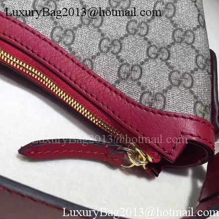 Gucci Miss GG Canvas Hobo Bag 414930 Red