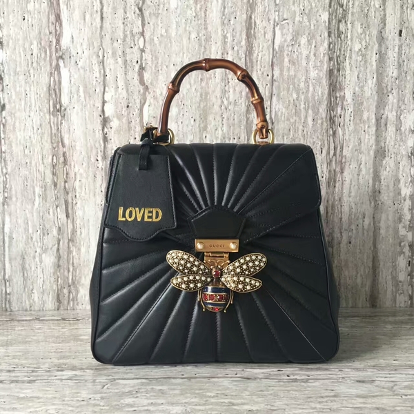 Gucci Queen Margaret Top Handle Bag 476664 Black
