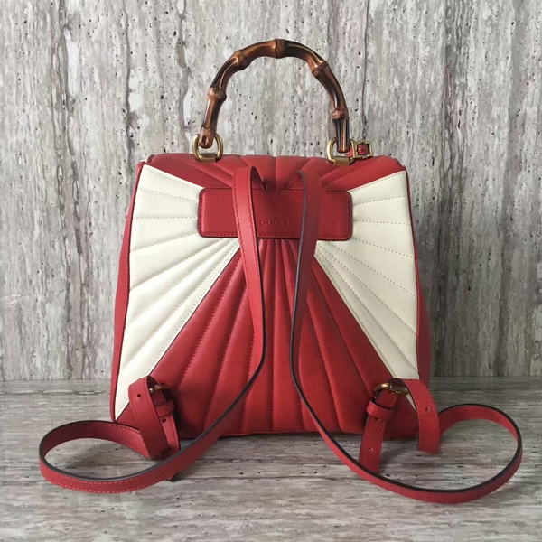 Gucci Queen Margaret Top Handle Bag 476664 Red&White