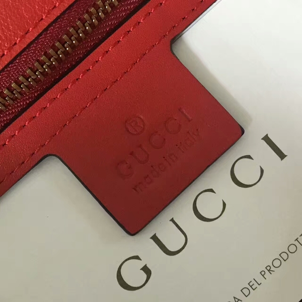 Gucci Queen Margaret Top Handle Bag 476664 Red&White