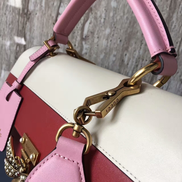 Gucci Queen Margaret Calf Leather Top Handil Bag 476540