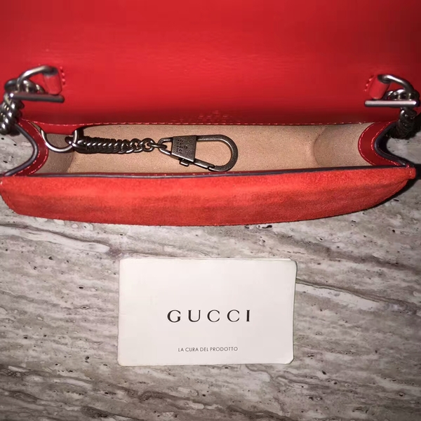 Gucci Dionysus GG Supreme Mini Shoulder Bag 476432 Red