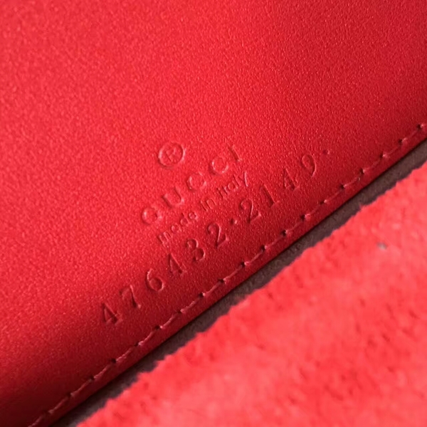 Gucci Dionysus GG Supreme Mini Shoulder Bag 476432 Red