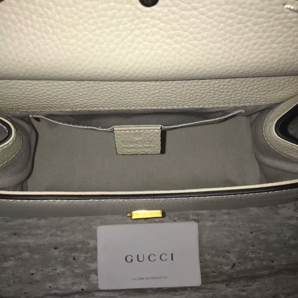 Gucci GG Marmont Leather Top Handle Bag 442622 White