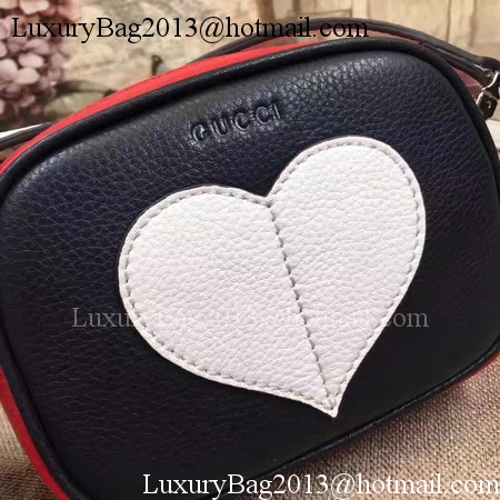 Gucci Childrens Leather Heart Messenger Bag 457223 White
