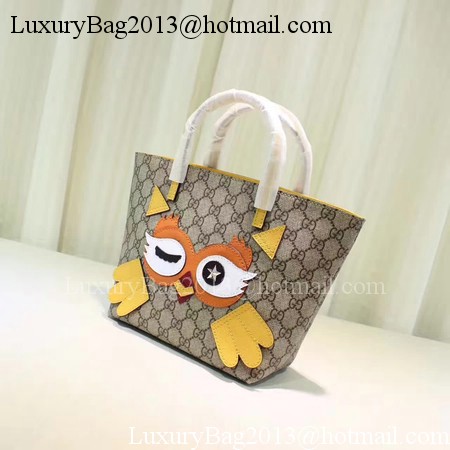 Gucci Childrens Owl Tote Bag 477488 Yellow