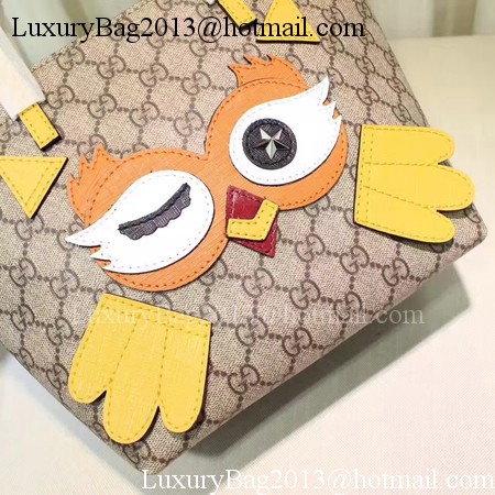 Gucci Childrens Owl Tote Bag 477488 Yellow