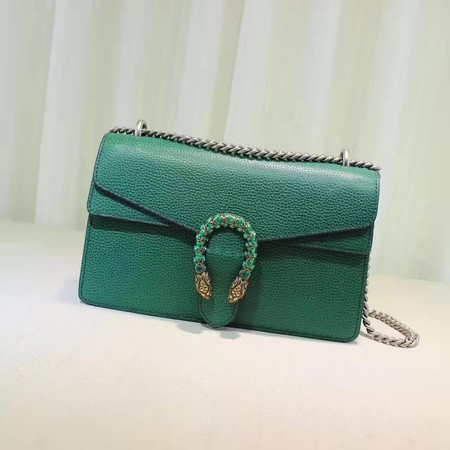 Gucci Dionysus Blooms Leather Shoulder Bag 400249 Green