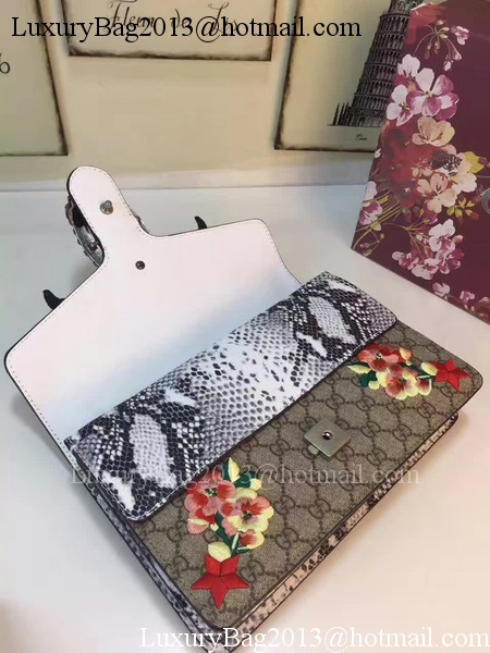 Gucci Dionysus GG Supreme Canvas Shoulder Bag 400249B Blossom