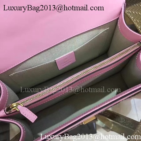 Gucci Now Bamboo Smooth Leather Top Handle Bag 448075 Pink