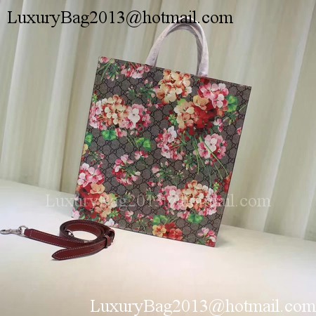 Gucci Soft GG Blooms Tote Bag 450950 Red