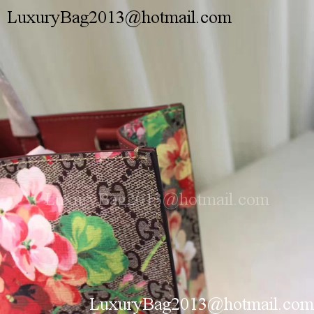 Gucci Soft GG Blooms Tote Bag 450950 Red