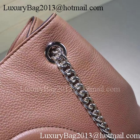 Gucci Soho Medium Tote Bag Calfskin Leather 308982 Apricot