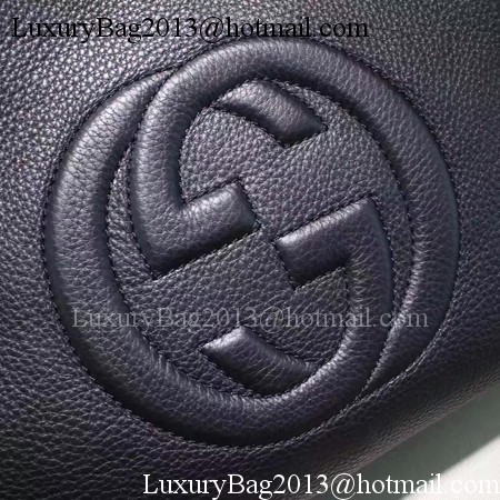 Gucci Soho Medium Tote Bag Calfskin Leather 308982 Black