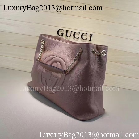 Gucci Soho Medium Tote Bag Calfskin Leather 308982 Pink