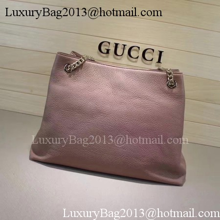 Gucci Soho Medium Tote Bag Calfskin Leather 308982 Pink