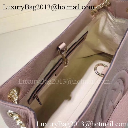 Gucci Soho Medium Tote Bag Calfskin Leather 308982 Pink