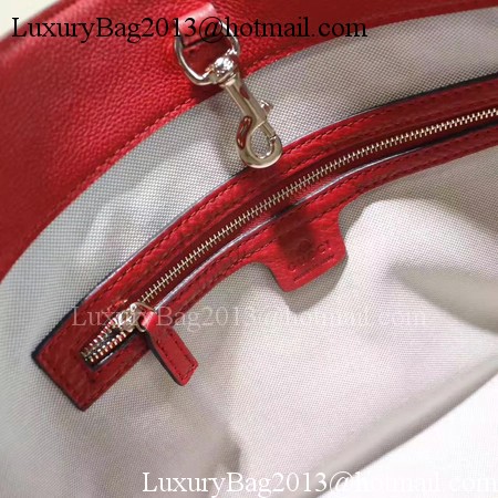 Gucci Soho Medium Tote Bag Calfskin Leather 308982 Red