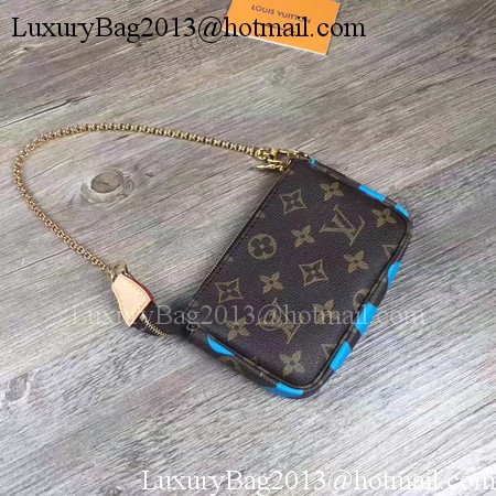 Louis Vuitton Monogram Canvas POCHETTE ACCESSOIRES M60158 Blue