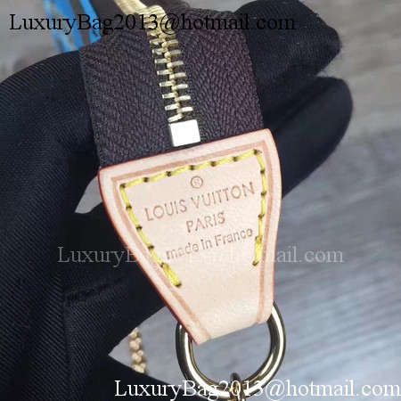 Louis Vuitton Monogram Canvas POCHETTE ACCESSOIRES M60158 Blue