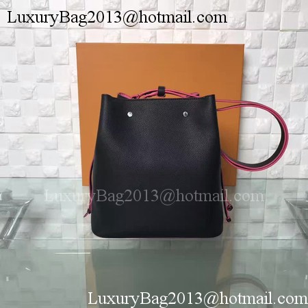 Louis Vuitton Soft Calfskin LOCKME BUCKET M54677 Black
