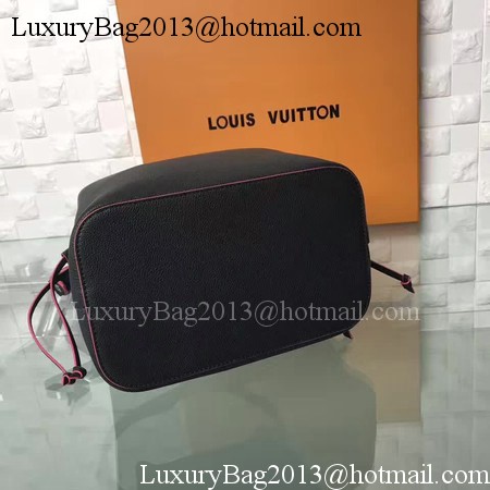 Louis Vuitton Soft Calfskin LOCKME BUCKET M54677 Black