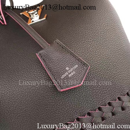 Louis Vuitton Soft Calfskin LOCKME BUCKET M54687 Black