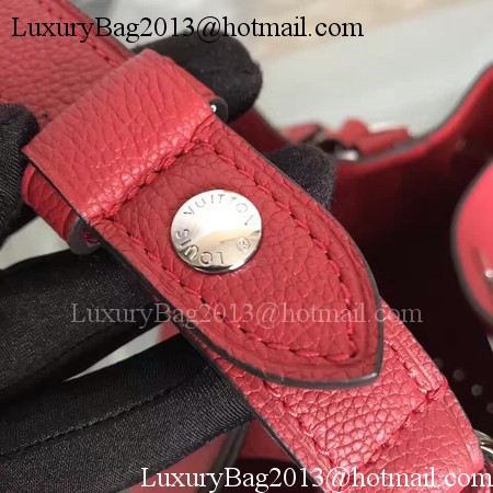 Louis Vuitton Soft Calfskin LOCKME BUCKET M54687 Red