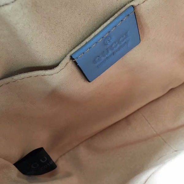 Gucci GG Marmont Matelasse Mini Shoulder Bag 448065A Blue