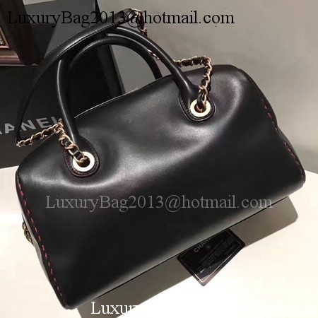 Chanel Boston Bag Original Leather A92239 Black