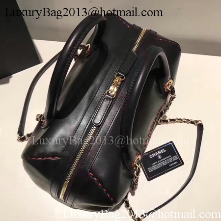 Chanel Boston Bag Original Leather A92239 Black