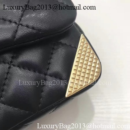 Chanel Classic Flap Bag Sheepskin Leather A92265 Black