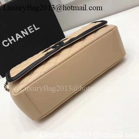 Chanel Flap Shoulder Bag Original Cannage Pattern A94430 Apricot