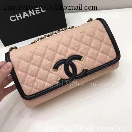 Chanel Flap Shoulder Bag Original Cannage Pattern A94430 Pink