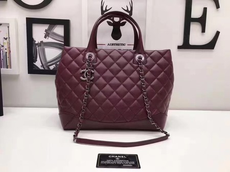 Chanel Shoulder Bag Original Sheepskin Leather A56987 Wine