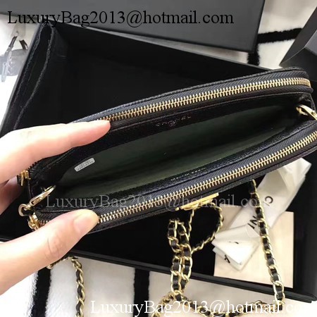 Chanel mini Shoulder Bag Cannage Pattern A94452 Black