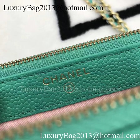 Chanel mini Shoulder Bag Cannage Pattern A94452 Green