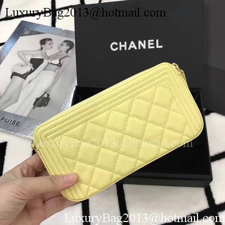 Chanel mini Shoulder Bag Cannage Pattern A94452 Lemon