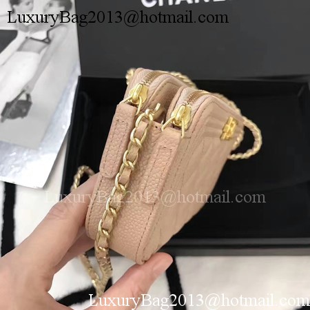 Chanel mini Shoulder Bag Cannage Pattern A94452 Light Pink