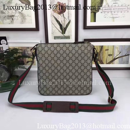 Gucci Courrier soft GG Supreme Messenger Bag 406408 Brown