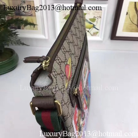 Gucci Courrier soft GG Supreme Messenger Bag 406408 Brown