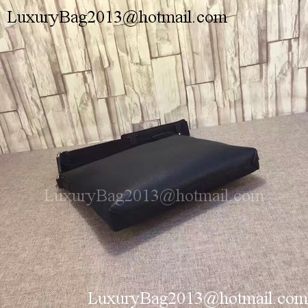 Gucci Leather Messenger Bag 394915 Black