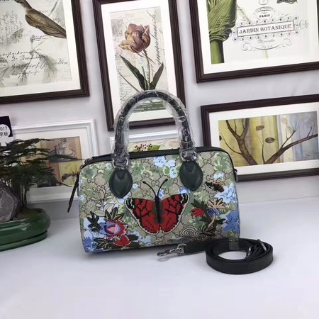 Gucci Limited Edition GG Supreme Top Handle Bag 409529 Butterfly